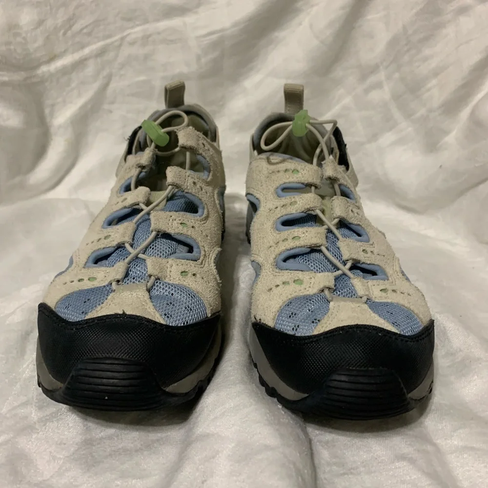 Lands' End Athletic Shoes - White, Blue, Black size 8